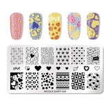 NICOLE DIARY Nail Stamping Plates Lace Flower Animal Pattern Nail Art Stamp Stamping Template Image Plate Stencil Nails Tool