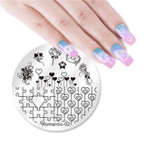 NICOLE DIARY Nail Stamping Plates Lace Flower Animal Pattern Nail Art Stamp Stamping Template Image Plate Stencil Nails Tool