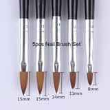 NICOLE DIARY UV Gel Brush Liner Painting Pen Acrylic Drawing Brush for Nails Gradient Rhinestone Handle Manicure Nail Art Tool