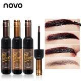 NOVO Brand Eye Makeup Red Wine Eye Brow Tattoo Tint Long-lasting Waterproof Dye Eyebrow Gel Cream Mascara Make Up Cosmetics