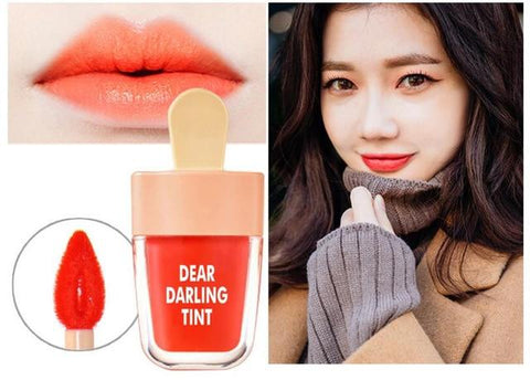 NOVO Cute Ice Cream Lip Tint Makeup Korean Style Red Liquid Matte Lipstick Pigment Nude Lasting Moisturizer Lipgloss Cosmetics