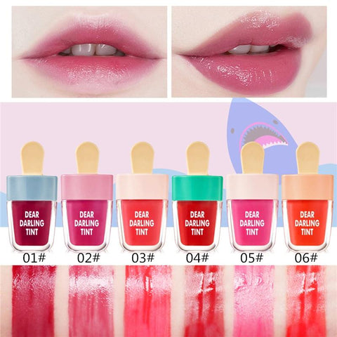 NOVO Vivid Lip Tint Water Fruitee Lip Stain Lip Gloss Non-Stick Cup Liquid Lipstick 24H Long Lasting