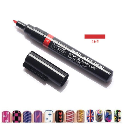 Nail Art Design 3D DIY Nail Art Pen Painting Design Tool Drawing For UV Gel Manicure