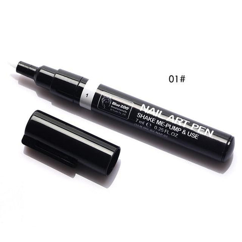 Nail Art Pen for 3D Nail Art DIY Decoration Nail Polish Pen Dual-use Art Design Drawing Pen Beauty Manicure Decor Tool