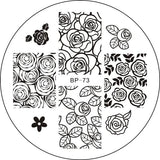 Nail Art Rectangle Stamping Template Love Valentine's Day Line Flower Butterfly Manicure Image Plate DIY Nail Painting