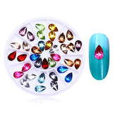 Nail Rhinestones Studs 3D Nail Art Decoration Rose Gold Rivet Marquise Circle Star Round Square Triangle Mixed Accessories