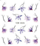 Nail Sticker Optional Blossom Colorful Flower Rose Valentine Water Full Wraps Nail Art Decals Charms Tips