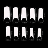 Nail Tips 500 pcs C Curved Fake Nail Transparent Natural White French Acrylic Nail Art False Nails High Quality Unhas Nagel Tips