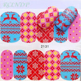 Nail sticker art decoration slider Merry Christmas tree Hats adhesive Water decals manicure lacquer accessoires polish foil