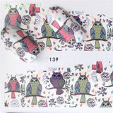 Nail sticker art decoration slider Merry Christmas tree Hats adhesive Water decals manicure lacquer accessoires polish foil