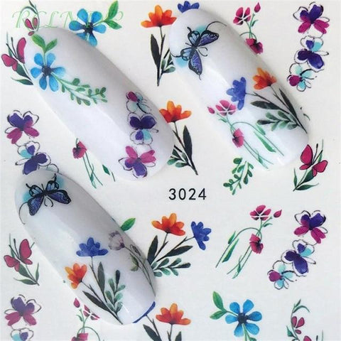 Nail sticker art decoration slider Merry Christmas tree Hats adhesive Water decals manicure lacquer accessoires polish foil