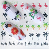 Nail sticker art decoration slider Merry Christmas tree Hats adhesive Water decals manicure lacquer accessoires polish foil