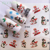 Nail sticker art decoration slider Merry Christmas tree Hats adhesive Water decals manicure lacquer accessoires polish foil