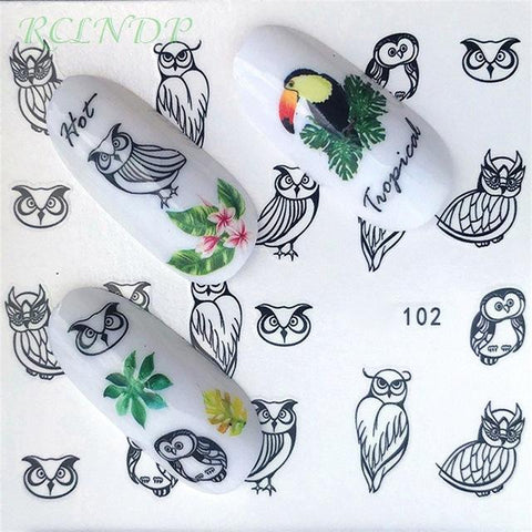 Nail sticker art decoration slider Merry Christmas tree Hats adhesive Water decals manicure lacquer accessoires polish foil
