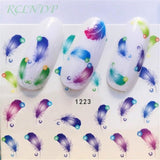 Nail sticker art decoration slider Merry Christmas tree Hats adhesive Water decals manicure lacquer accessoires polish foil
