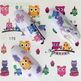 Nail sticker art decoration slider Merry Christmas tree Hats adhesive Water decals manicure lacquer accessoires polish foil