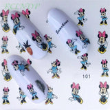 Nail sticker art decoration slider fox wolf animal adhesive design Water decal manicure lacquer accessoires polish foil