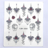 Nail sticker art decoration slider fox wolf animal adhesive design Water decal manicure lacquer accessoires polish foil