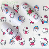 Nail sticker art decoration slider fox wolf animal adhesive design Water decal manicure lacquer accessoires polish foil