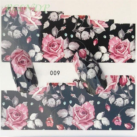 Nail sticker art decoration slider fox wolf animal adhesive design Water decal manicure lacquer accessoires polish foil