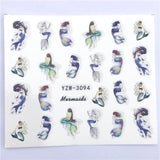 Nail sticker art decoration slider fox wolf animal adhesive design Water decal manicure lacquer accessoires polish foil