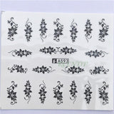 Nail sticker art decoration slider fox wolf animal adhesive design Water decal manicure lacquer accessoires polish foil