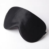 Natural Silk Sleep Mask Soft Smooth Eye Cover Sleeping Mask Night Eyepatch slaapmasker Eyemask For travel Rest eye patch Black