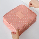 Neceser Zipper Makeup bag Neceseries Cosmetic bag dot beauty Case Make Up Tas Makeup Sets Organizer Storage Travel Wash cosmetic