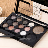 Neutral Nude 14 Colors Makeup Eye Shadow Shimmer Warm Eyeshadow Smoky Silky Kit