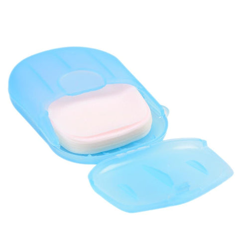 New 1 Box Portable Washing Hand Bath Slice Sheets Scented Foaming Paper Soap