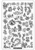 New 1Pcs 9.5*14.5CM Flowers Pattern Nail Art Stamping Plates  Stamping Nail Image Templates Manicure Nail Stamps