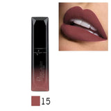 New 21 Colors Brand Lip Gloss Long Lasting Waterproof Liquid Lips Tint Sexy Nude Batom Matte Liquid Lipstick Metallic Lip Stick