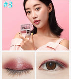 New 3 Seconds Lazy Eyeshadow Stamp Matte Shimmer Eye Shadow Double Layer Coloured Gradation with Cosmetic Makeup Brush