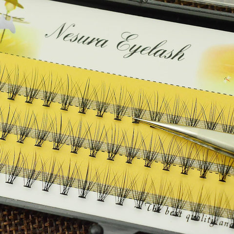 New Arrival Luxury Eyelashes 6d Natrual mink hair silk lashes eyelash extensions fake lashes 0.07 thickness