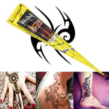 New Black brown red white Henna Cones Indian Henna Tattoo Paste For Temporary Tattoo body art Sticker Mehndi Body Paint