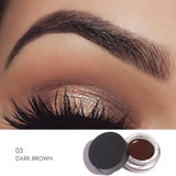 New Brand 5 Colors Eyebrow Tint Makeup Waterproof Pomade Gel Long lasting 3D Natural Brown Eye Brow Enhancer Cream With Brush