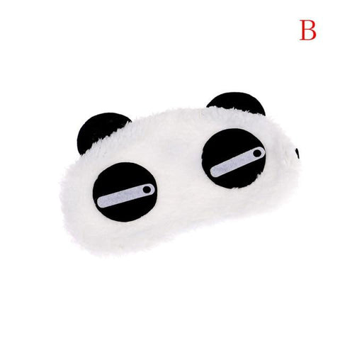 New Cute Face White Panda Eye Mask Eyeshade Shading Sleep Cotton Goggles Eye Mask Sleep Mask Eye Cover Health Care Tools