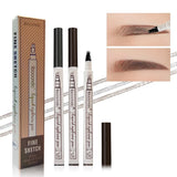 New Eyebrow Pencil Waterproof Fork Tip Eyebrow Tattoo Pen Fine Sketch Liquid Eyebrow Enhancer Microblading Eyebrow Tattoo Pen