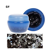 New Glitter Glow Star Sequin Black Face Mask Peel off Moisturize Skin Health 2u0711