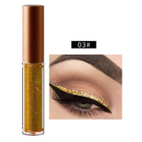 New Golden Shimmer Makeup Liquid Eyeliner Metallic 12 Colors Glitter Eyeliner Make Up Diomand Shining Liner Cosmetics