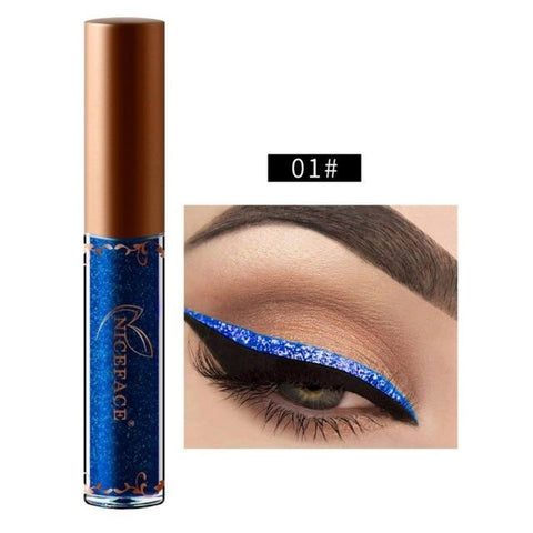New Golden Shimmer Makeup Liquid Eyeliner Metallic 12 Colors Glitter Eyeliner Make Up Diomand Shining Liner Cosmetics