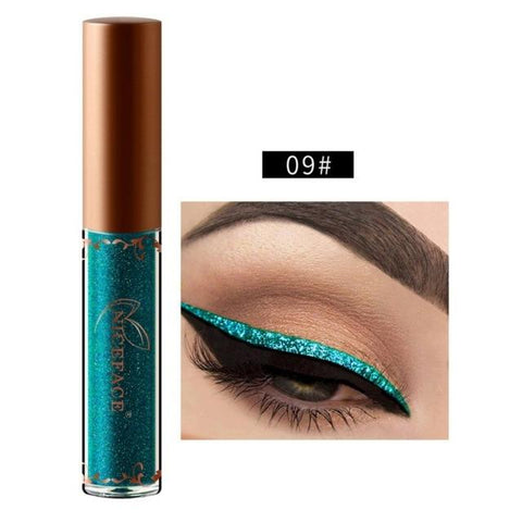 New Golden Shimmer Makeup Liquid Eyeliner Metallic 12 Colors Glitter Eyeliner Make Up Diomand Shining Liner Cosmetics