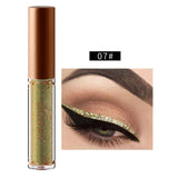 New Golden Shimmer Makeup Liquid Eyeliner Metallic 12 Colors Glitter Eyeliner Make Up Diomand Shining Liner Cosmetics