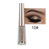 New HANDAIYAN 1PC Fashion Metallic Shiny Smoky Eyes Eyeshadow Waterproof Glitter Liquid Eyeliner Women's Makeup Eyeshadow 10