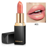 New HANDAIYAN Mermaid Color Cosmetics Shimmer Lipstick Makeup Shiny Temperature Change Color Glitter Lipstick Lips Batom