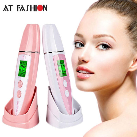 New LCD Digital Skin Moisture Meter Skin Care Tester Moisture Oil Content Analyzer Monitor Detector Face Care Tool Monitoring