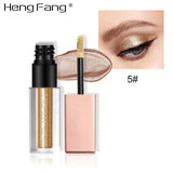 New Liquid Waterproof Diamond Glitter Eyeshadow Makeup Cosmetics White Copper Colors Brand Heng Fang Shimmer Eye Shadows Beauty