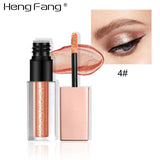 New Liquid Waterproof Diamond Glitter Eyeshadow Makeup Cosmetics White Copper Colors Brand Heng Fang Shimmer Eye Shadows Beauty