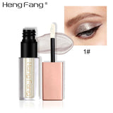 New Liquid Waterproof Diamond Glitter Eyeshadow Makeup Cosmetics White Copper Colors Brand Heng Fang Shimmer Eye Shadows Beauty