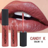 New MISS ROSE Lipstick Matte Waterproof Velvet Lip Stick 12 Colors Sexy Red Brown Pigments Makeup Matte Lipsticks Beauty Lips